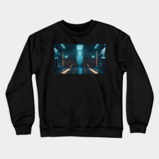 Spaceship futuristic interior Crewneck Sweatshirt